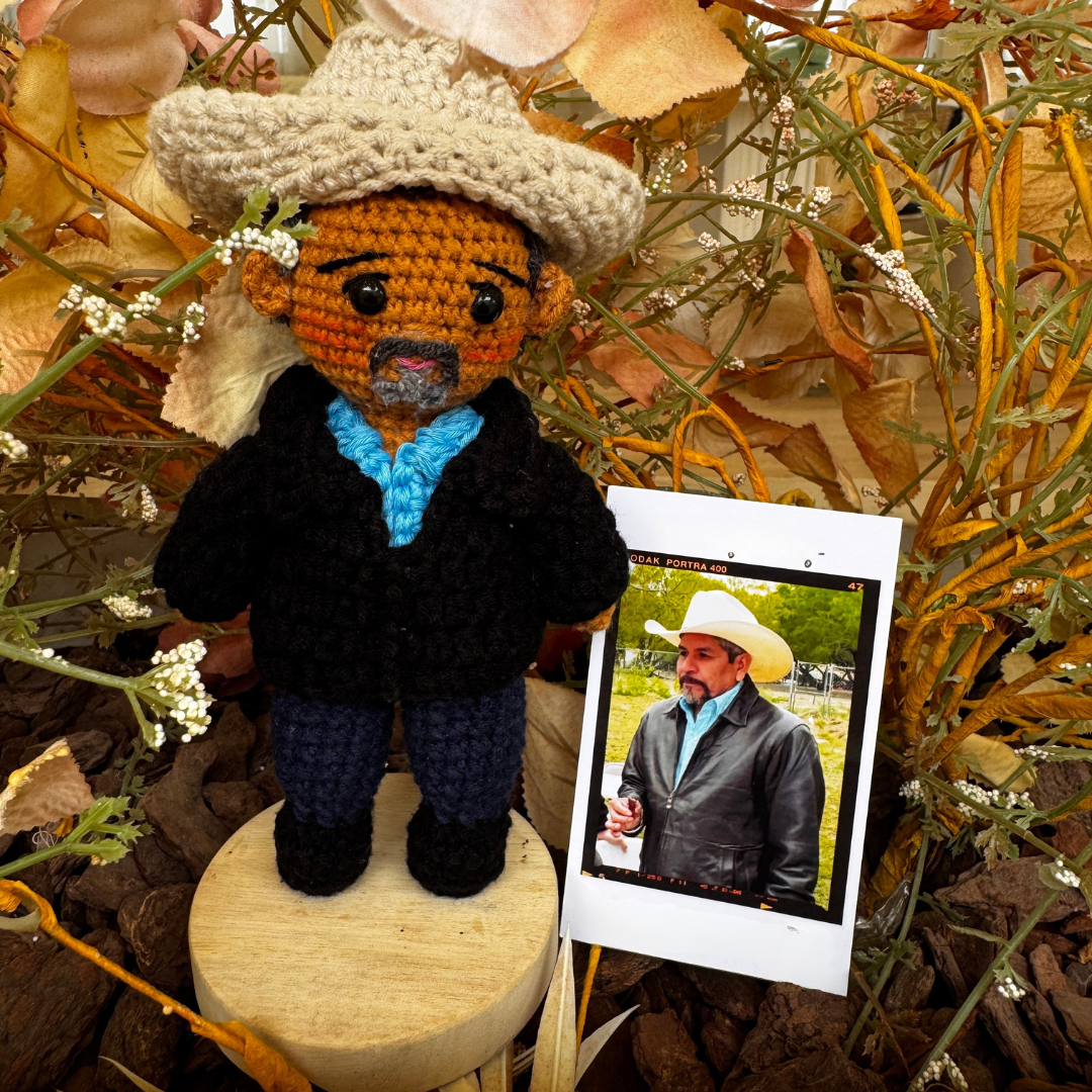 Personalized Couple Crochet Doll with Photo Card