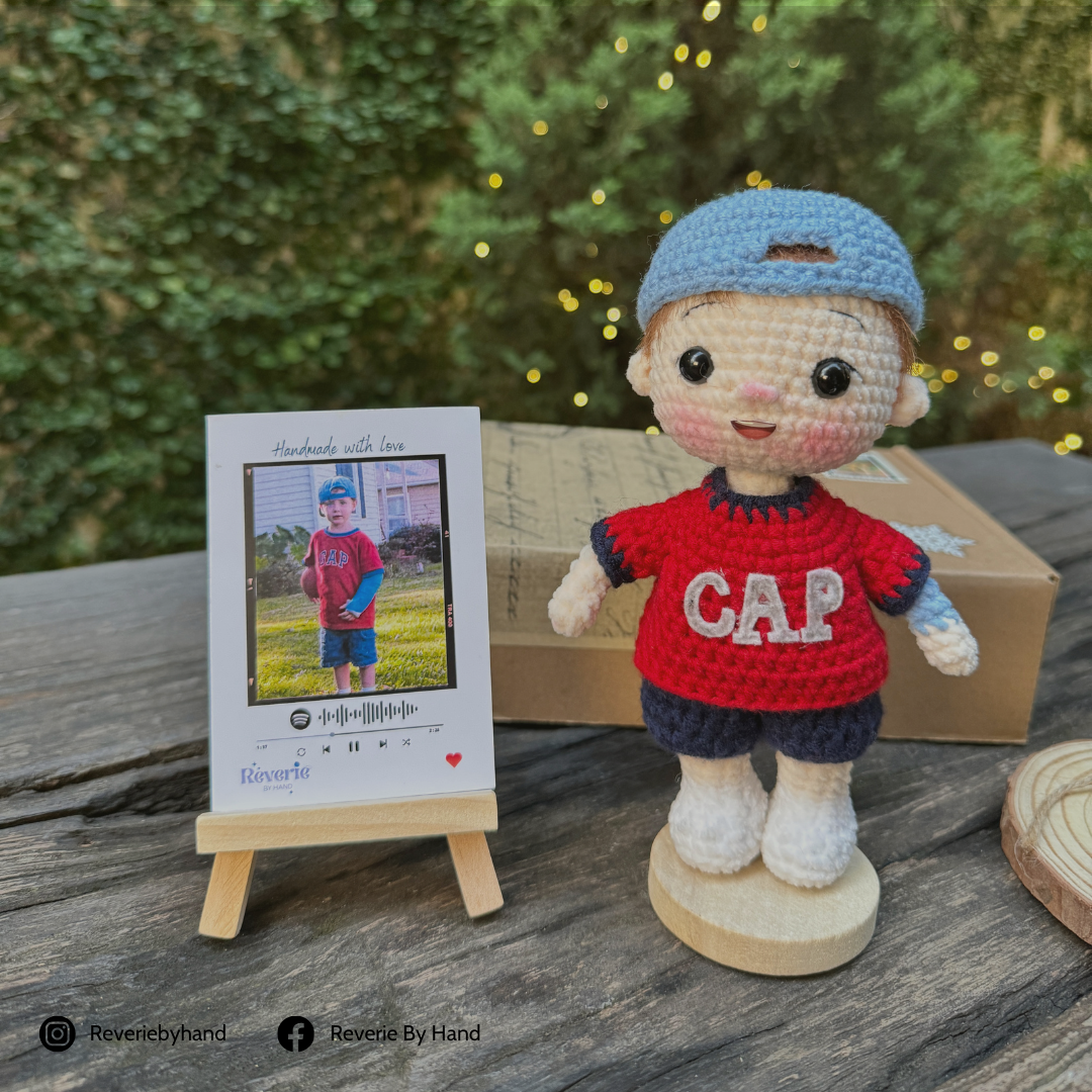 Custom Boy Crochet Doll from Your Photo | Personalized Gift