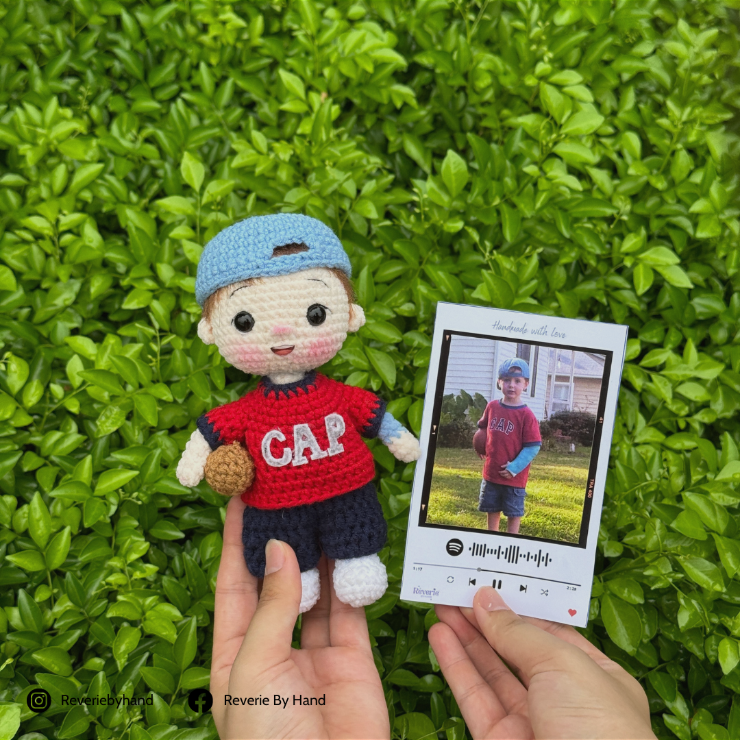 Custom Boy Crochet Doll from Your Photo | Personalized Gift