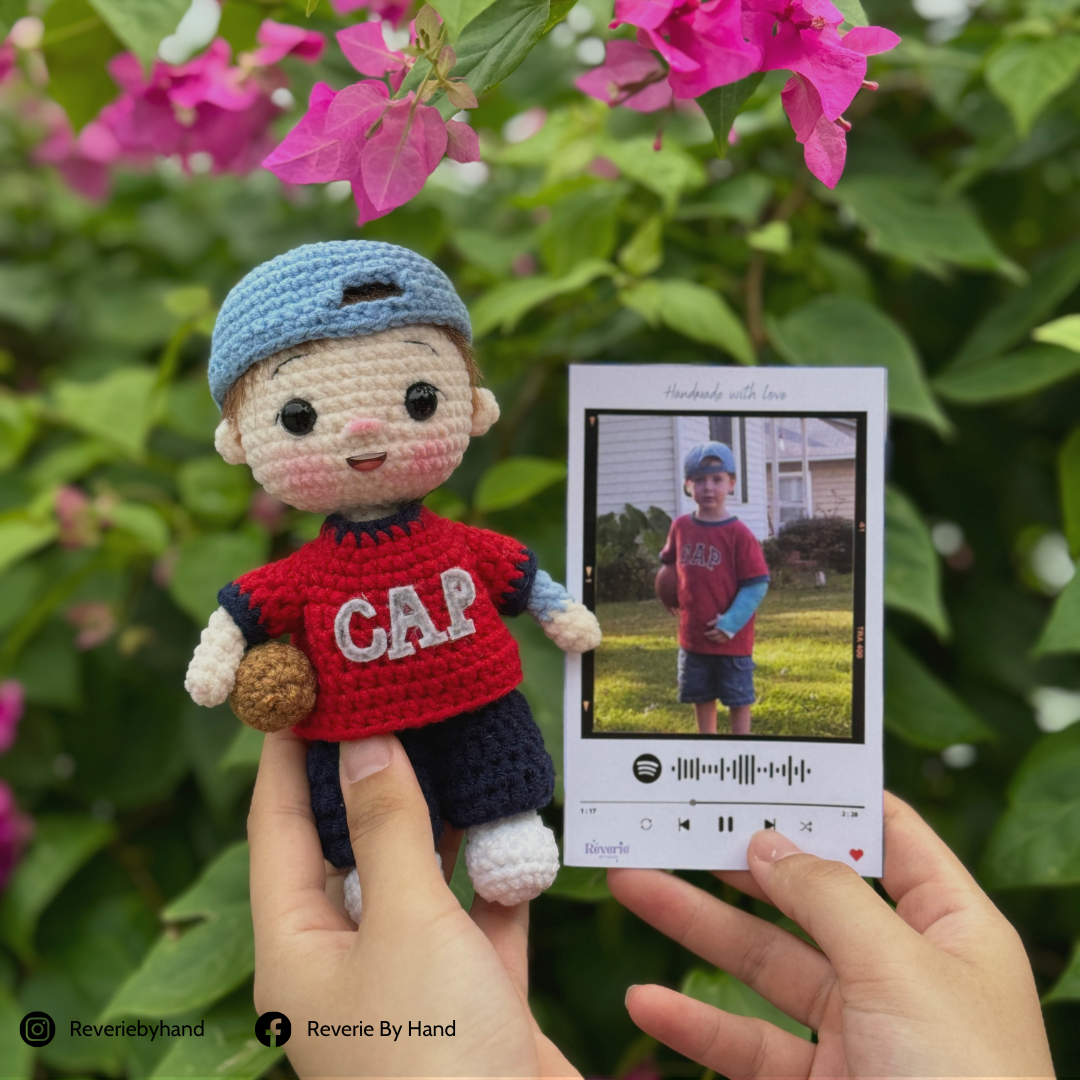 Custom Boy Crochet Doll from Your Photo | Personalized Gift